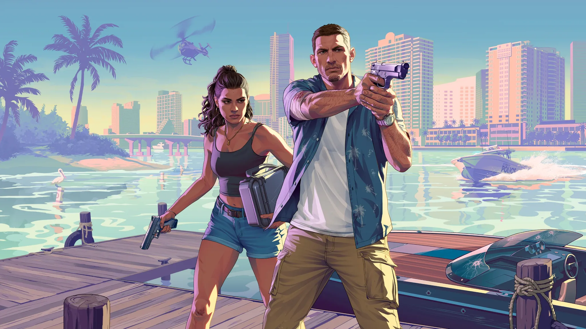 Vice City neon skyline panorama GTA 6