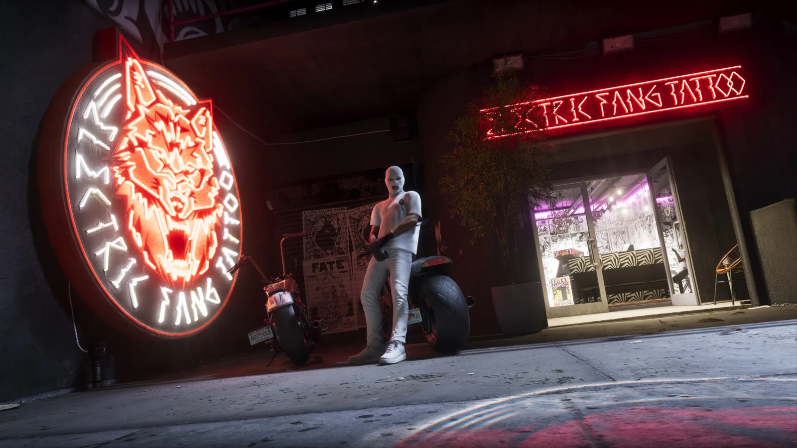 Electric Fang Tattoo shop, exclusive tattoos from the GTA 6 Ultimate Edition